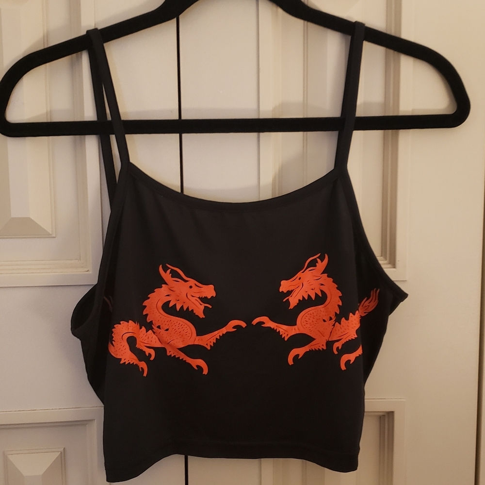 3 FOR $10 Dragon Crop Top size XL
